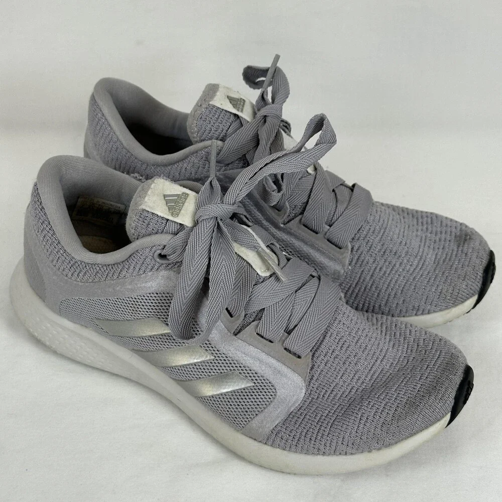 Adidas Edge Lux Shoes Womens Size 7 Gray Silver Running Athletic Sneakers FW9260